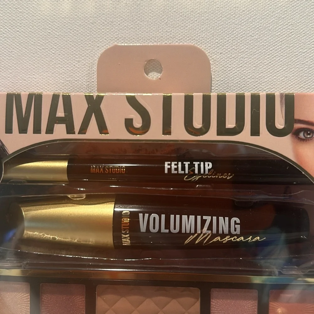 Max Studio Ultimate Eye Collection Face & Eye Palette. Mascara and Eyeliner.